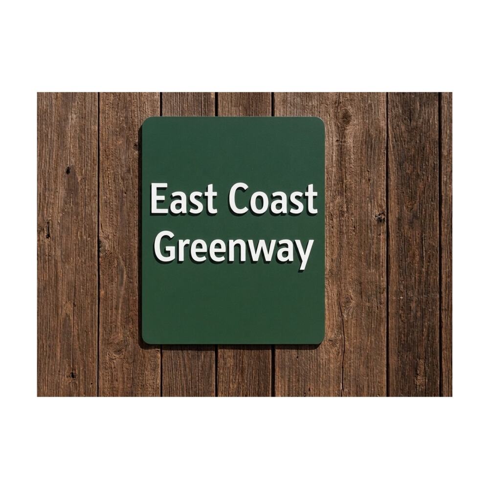 East Coast Greenway Trail Sign Maine - Florida Cycling Biking Bike Outdoors